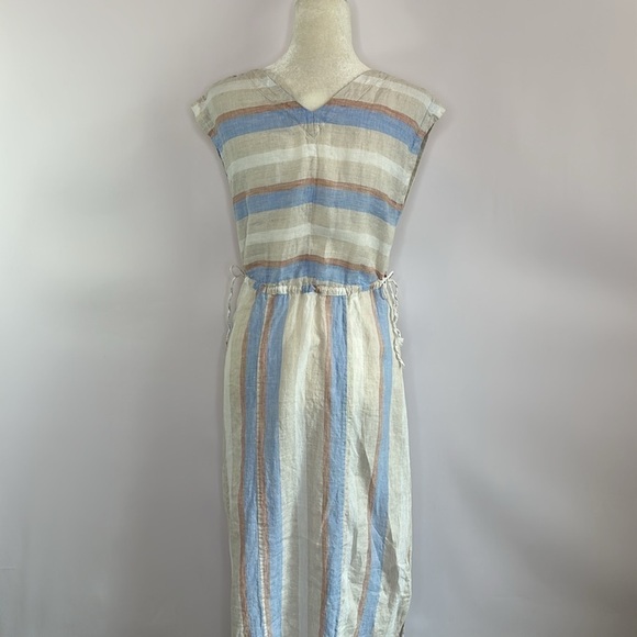 Poetry Linen Striped Dress - Picture 5 of 9